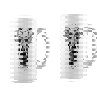 Elephant Abstract Motif Animal Illustration Art Elephant Coffee Mug | Mazezy
