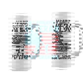 My Favorite Veteran Is My Grandpa Veterans Day Military Papa Coffee Mug | Mazezy