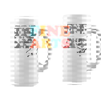 Fine Arts Squad Teacher Team Boho Back To School Coffee Mug | Mazezy