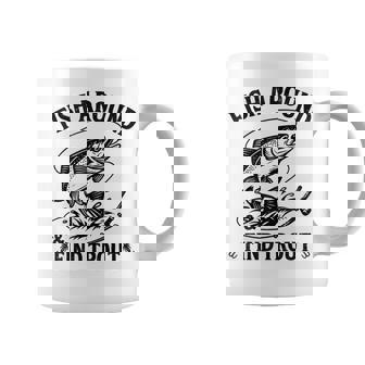 Fish Around And Find Trout Fishing Fathers Day Dad Men Coffee Mug | Mazezy