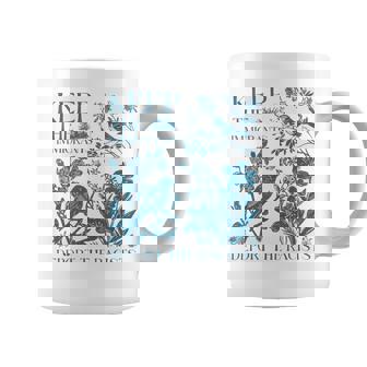 Floral Keep The Immigrants Deport The Racists Anti Ice Coffee Mug | Seseable CA