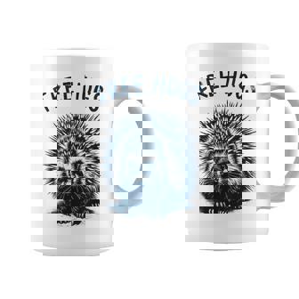 Free-Hugs Cute Porcupine Humor No Hugging Coffee Mug | Mazezy