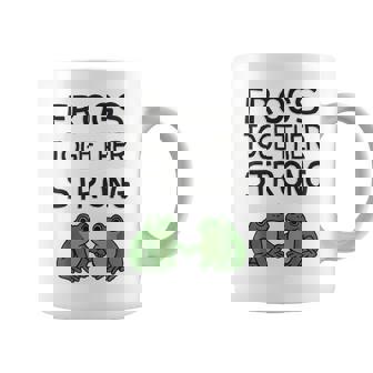 Frogs Together Strong Coffee Mug | Mazezy