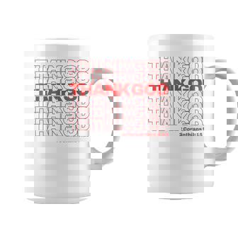 Christian Thank God Thank You Bag Coffee Mug | Mazezy