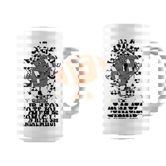 Football I'm Just Here For The Food And Halftime Show Coffee Mug - Thegiftio