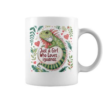 Iguana Lovers Just A Girl Who Loves Iguanas Coffee Mug - Thegiftio UK
