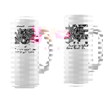 Off Road Side By Side Utv Peace Love Ride Sxs Pink Coffee Mug - Monsterry