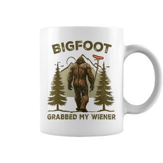 Retro Bigfoot Bigfoot Grabbed My Wiener Coffee Mug - Thegiftio UK