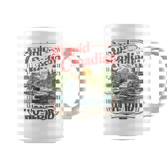 Stupid Canadian Wolf Bird Loon Hockey Wildlife Graphic Coffee Mug | Seseable FR