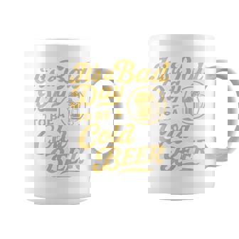 Vintage Distressed It's A Bad Day To Be A Cold Beer Coffee Mug - Thegiftio