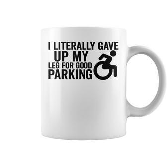 Wheelchair Handicap Disability Parking Leg Ampu Coffee Mug - Thegiftio UK