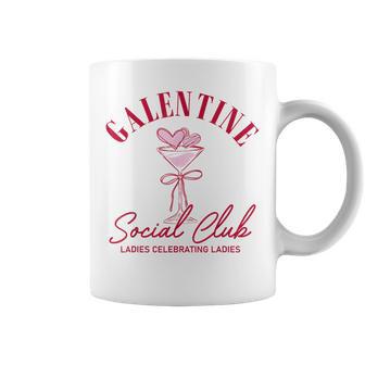 Galentine Social Club Ladies Celebrating Ladies Vday Coffee Mug - Thegiftio