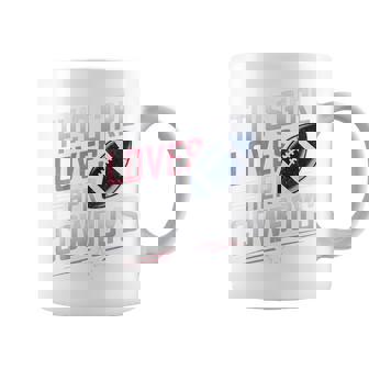 This Girl Loves Her Cowboys Vintage Retro Coffee Mug | Seseable CA