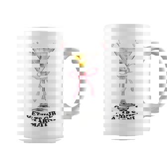 Get This Girl A Martini Dirty Martini Cocktail Pink Bow Coffee Mug - Monsterry
