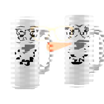 Girl Snowman Face Eyelashes Christmas Snowman Costume Women Coffee Mug | Mazezy