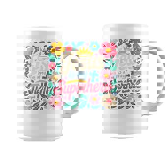 Girls Jesus Is My Superhero Christian Toddler Sister God Mom Coffee Mug | Seseable CA