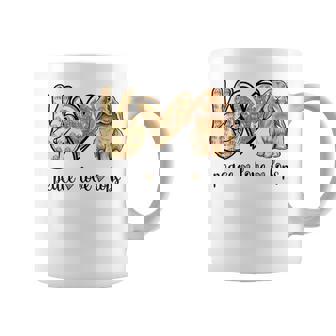 Girls Peace Love Mini Holland Lop Bunny Rabbit Lover Coffee Mug - Thegiftio