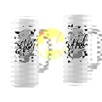 Girls Softball Cute Youth Fastpitch Player Coffee Mug - Monsterry