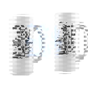 Golden Retriever Cowboy Ufo Golden Retriever Cowboy Hat Coffee Mug - Monsterry