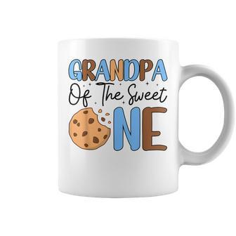 Grandpa Of The Sweet One Cookies & Milk 1St Birthday Family Coffee Mug - Monsterry