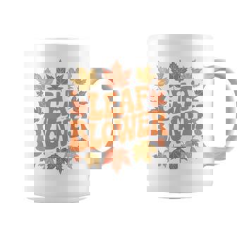 Groovy Autumn Leaf Blower Leaf Blower Joke Gardening Coffee Mug | Mazezy