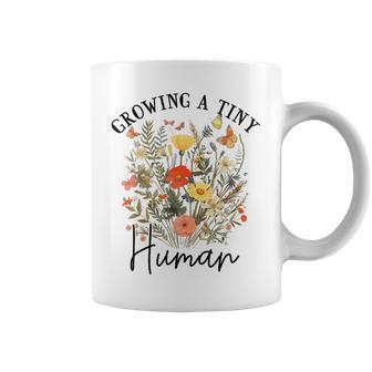 Growing A Tiny Human Expecting Mom To Be Pregnancy Coffee Mug | Mazezy