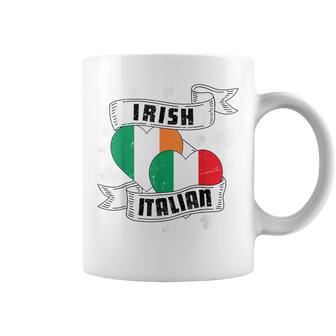 Half Irish Half Italian Ireland Italy Flag St Patrick's Day Coffee Mug - Thegiftio