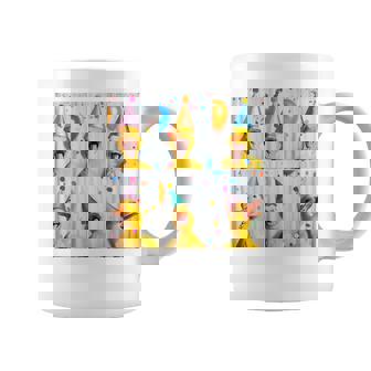 Happy Duck Face Farmyard Chick Colorful Bird Birthday Duck Coffee Mug | Mazezy