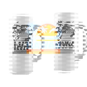 Hawaii Vacation Sunset Cute 70S Vintage Retro Beach Coffee Mug - Monsterry