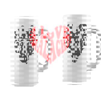 I Heart Malachi First Name I Love Malachi Groovy Coffee Mug - Monsterry