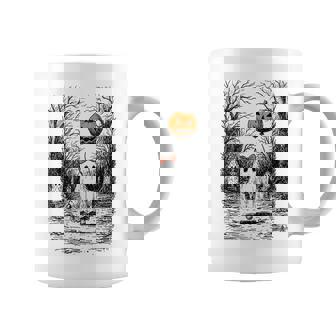 Horror Halloween Ghost Fall Pumpkin Spooky Season Women Coffee Mug - Monsterry