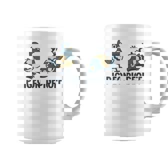 Humour Pigeon Pigeoff Jeu De Mots Dessin Oiseau Tasse - Cadeauxyz