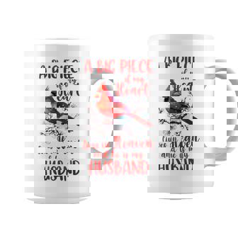 Husband Memorial A Big Piece Of My Heart Lives In Heaven Coffee Mug | Mazezy