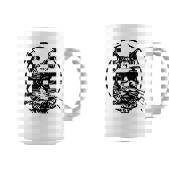 Illustration Tête De Chat Mignon Et Artistique Motif Félin Tasse - Cadeauxyz