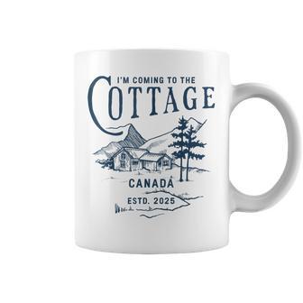 I'm Coming To The Cottage Canada Estd 2025 Retro Vintage Coffee Mug - Monsterry