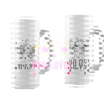 Just A Girl Who Loves Chickens Cute Floral Coffee Mug - Monsterry