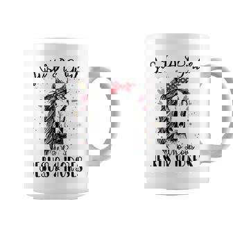 Just A Girl Who Loves Horses & Jesus Shirt Horse Riding Coffee Mug | Mazezy