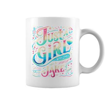 Just A Girl Who Loves Jake Cute Jake Coffee Mug - Thegiftio UK