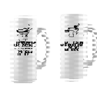 Just Resting My Eyes Lift Chair Exhausted Dad Saying Coffee Mug - Thegiftio