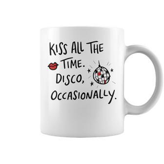 Kiss All The Time Disco Occasionally Coffee Mug - Thegiftio UK