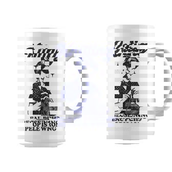 Knitting Because Punching People Is Wrong Coffee Mug | Seseable FR