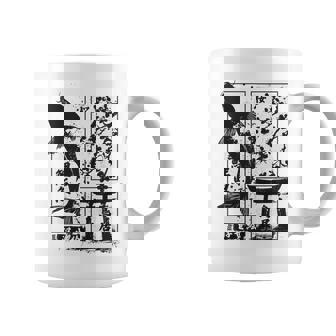 Koi Poisson Ukyio-Eumi-E Cerisier En Fleurs Torii Japonais Tasse - Cadeauxyz