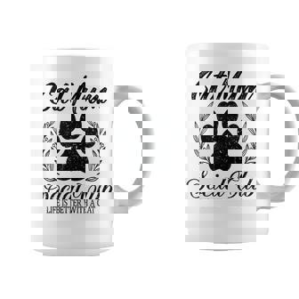 Laie Féline De Cute Paw Est Meilleure Avec Catsocial Club Cat Mum Tasse - Cadeauxyz