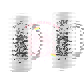 Lgbtq Flag Y'all Lgbtq Means All Cowgirl Cowboy Frog Coffee Mug - Monsterry
