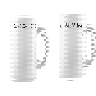 Lincoln Personalized Name Modern Font Contemporary Coffee Mug | Mazezy