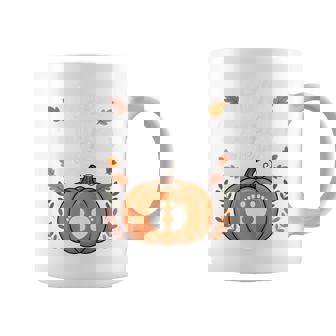 Little Pumpkin On The Way Cute Pregnancy Reveal Halloween Coffee Mug | Mazezy