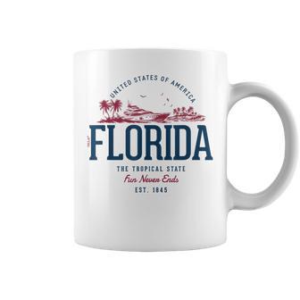 Look-Vintagetyle Rétro États-Unis Floride Tasse - Cadeauxyz