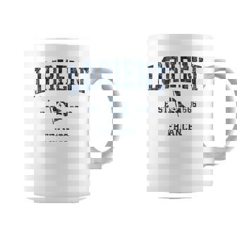 Lorient France Drapeau Ancre Marineportintage Marine Tasse - Cadeauxyz