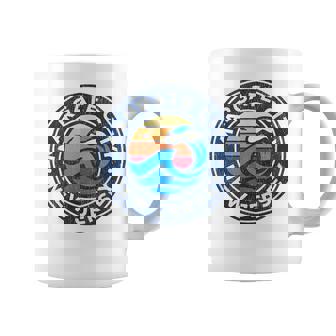 Margate City New Jersey NJ Vintage Nautical Waves Coffee Mug | Mazezy