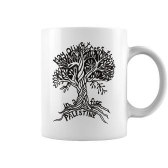 May Olive Trees Thrive In A Free Palestine Coffee Mug - Thegiftio UK